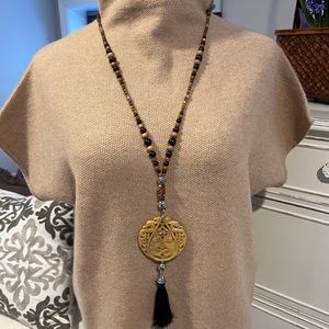 Hand-made Carved Jade Necklace